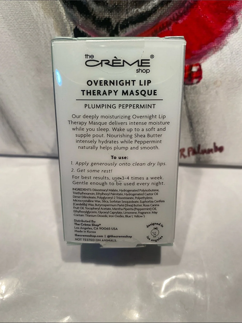 The Crème Shop Overnight Lip Therapy Masque, Plumping Peppermint